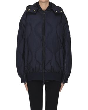 Pinko Caviale Quilted Bomber Jacket - Blue