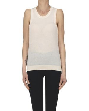 Semicouture Knitted Top - White