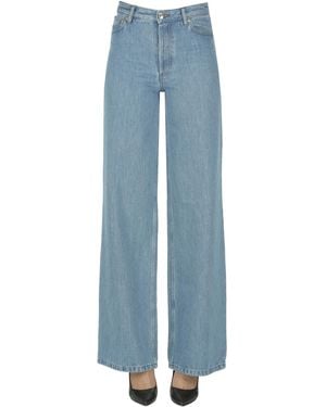 A.P.C. Elisabeth Wide Leg Jeans - Blue