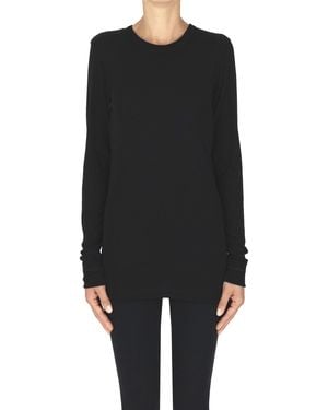 Rohe Wool Knit T-shirt - Black