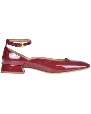 A.Bocca Patent-leather Ballerinas - Red