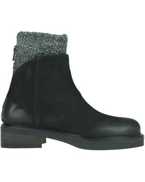 Patrizia Bonfanti Yoyo Wool Ankle Boots - Black