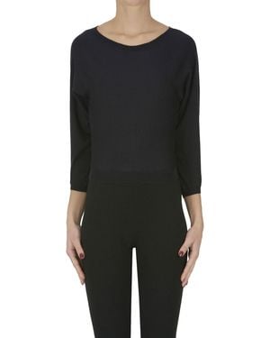 Dusan Cropped Pullover - Black