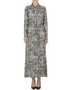 Compagnia Italiana Printed Shirt Dress - Gray