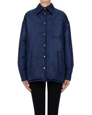 Add Shirt Style Eco-friendly Down Jacket - Blue