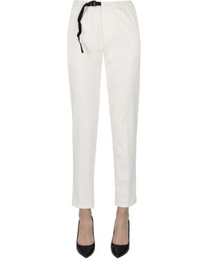 White Sand Marylin Cotton Pants - White