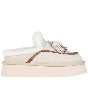 Nan-Ku Couture Mules in suede con impunture - Neutro
