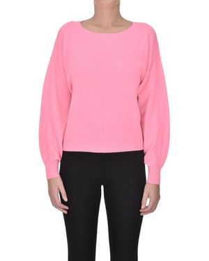 Crush Pullover in cashmere - Rosa