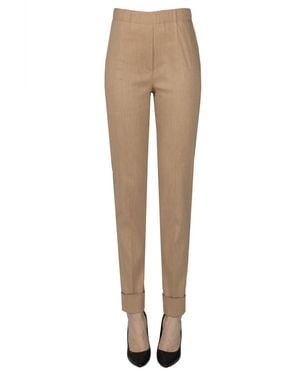 D.exterior Cigarette Pants - Natural