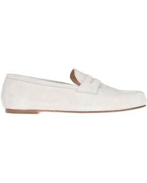 Virreina Matilde Suede Loafers - White