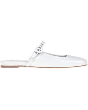 Halmanera Mules Mary Jane in pelle - Bianco