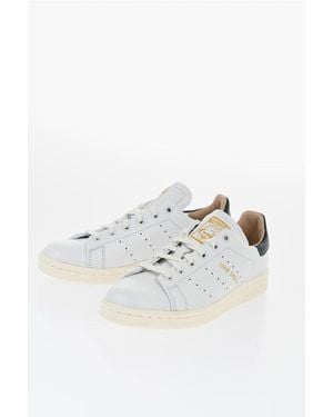 adidas Leather Stan Smith Low-Top Trainers With Golden Effect Logo - Multicolour