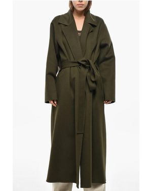 Sa Su Phi Cashmere Blend Caroline Coat With Belt - Green