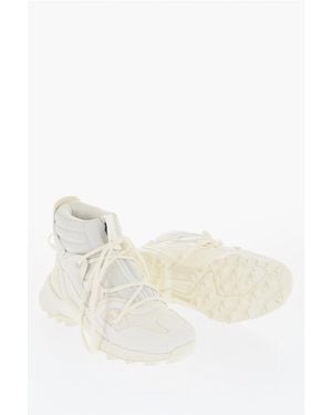 Y-3 Adidas Ton Sur Ton Fabric High Top Trainers - White