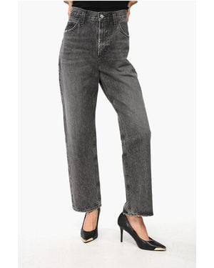 Agolde High-Waisted Straight Leg Valen Jeans 21Cm - Grey