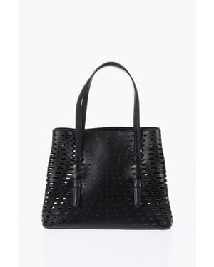 Alaïa Leather Tite Bag With Cutout - Black