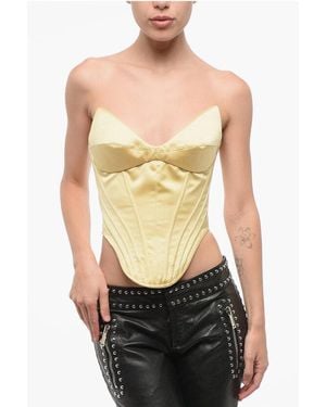 Rosamosario Satin Mystery Girl Corset - Black