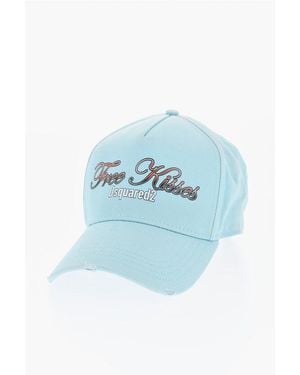 DSquared² Vintage Effect Printed Cap - Blue