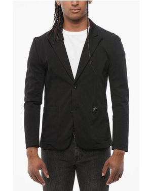 John Richmond Unlined Single Breasted Woe Blazer - Black