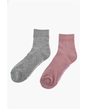 Converse Set Of 2 Pairs Of Stretch-Fabric Socks - Multicolour