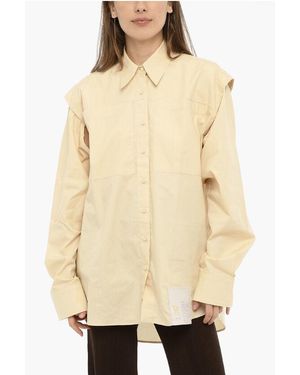 Ramael Cotton Shirt With Double Breast Pockets - Natural