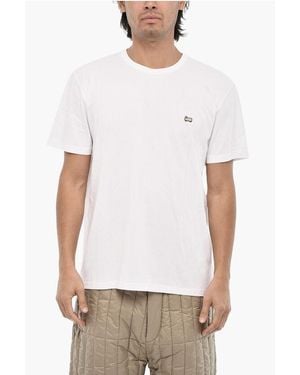 Woolrich Cotton Crew-Neck T-Shirt Sheep With Monogram Embroidery - White