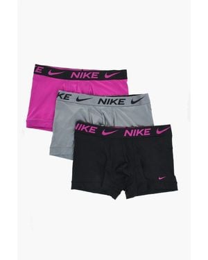 Nike Set Of 3 Dri-Fit Boxer With Logoed Elastic Band - Pink