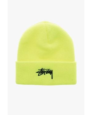 Stussy Embroidered Logo Saye Beanie - Yellow
