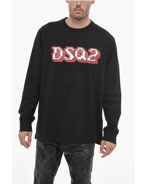 DSquared² ² Skater Fit T-Shirt With Logo Print - Black