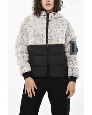 Woolrich Fleeced Two-Tone Jacket - Grey