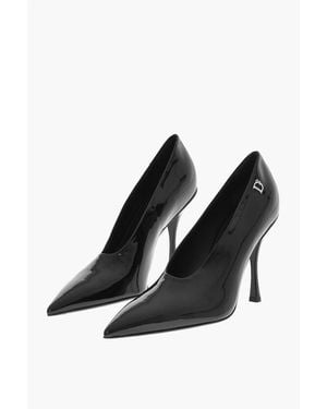 DSquared² Pinted Patent Leather Gothic Court Shoes Heel 11 Cm - Black
