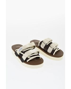 Suicoke Two-Tone Fabric Sandali With Sole 4,5Cm - Multicolour