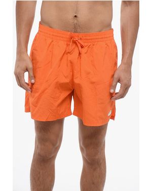 Nike Swim Solid Colour Trainer Patch Volley Swim Shorts With Draws - Orange