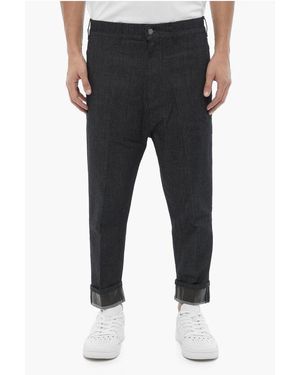 Neil Barrett Cuffed Hem Regular Fit Jeans - Black