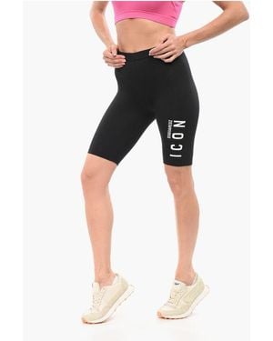DSquared² Underwear Icon Biker Leggings With Print - Black