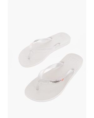 DIESEL Glittery Strap Sa-Kauay Nl Flip Flops - White