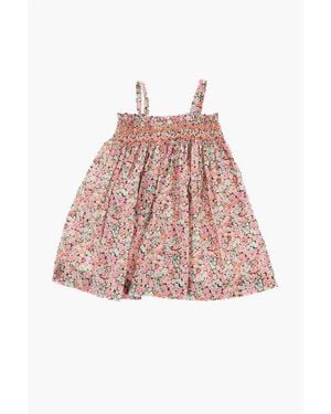 Bonpoint Floral Patterned Flared Dress - Pink