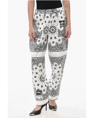 APRÈS SURF Cotton Trousers Tacata With Bandana Print - Multicolour