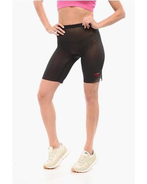 DSquared² Honey Sheer Biker Leggings - Black
