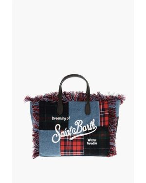 Mc2 Saint Barth Patchwork Designed Colette Tote Bag - Blue