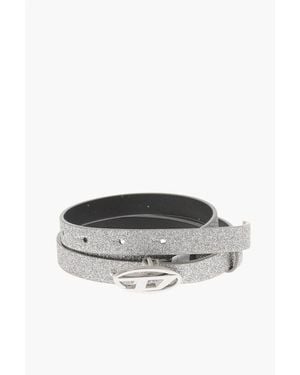 DIESEL 10Mm Slim Fit Glitter Belt - Multicolour