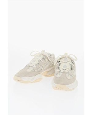 adidas Yeezy 500 Suede And Mesh Low-Top Trainers With Contrasting S - Multicolour