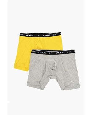 Nike Dri-Fit Cotton Stretch 2 Pairs Boxer Set - Yellow
