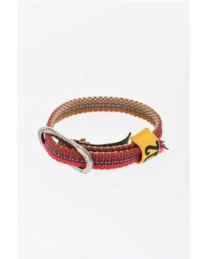 DSquared² Fabric Bracelet With Monogram - White