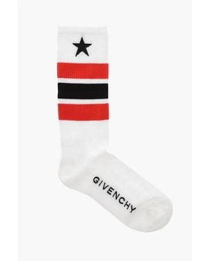 Givenchy Cotton Terry Socks With Contrast Bands - White