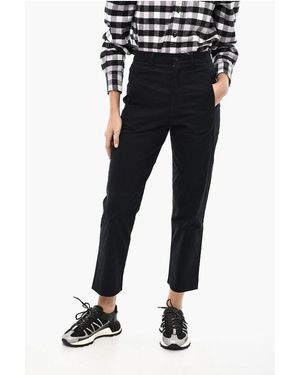 Woolrich Twill Chino Trousers With Regular Waist - Black