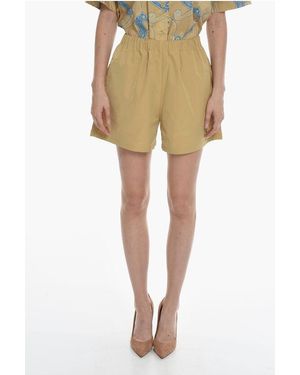 Samsøe & Samsøe Drawstring Waist Solid Colour Maren Shorts - Natural