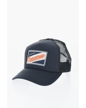 Converse Solid Colour Trucker Cap With Contrasting Detail - Blue