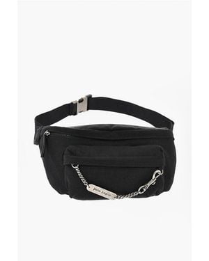 Palm Angels Solid-Color Nylon Fanny Pack Fanny - Black