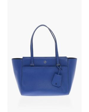 Tory Burch Eco-Leather Tote Bag With Double Handle - Blue